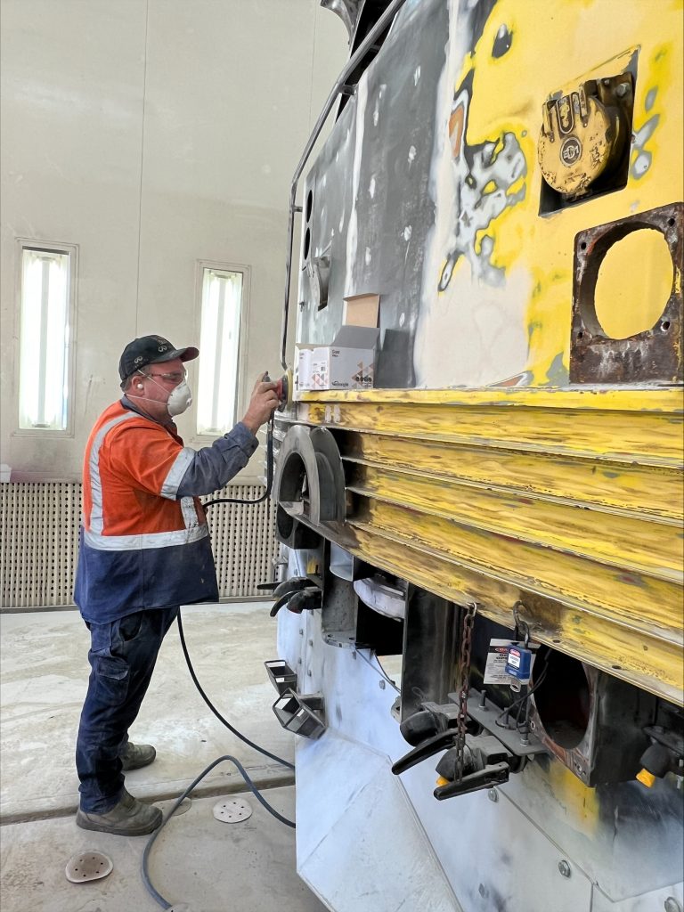 Bendigo Rail Workshops Train Painting Services